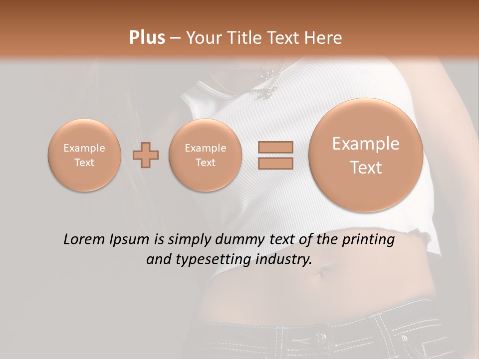 Young Face Pose PowerPoint Template
