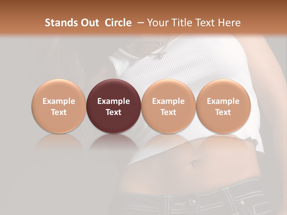 Young Face Pose PowerPoint Template