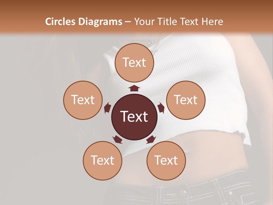 Young Face Pose PowerPoint Template