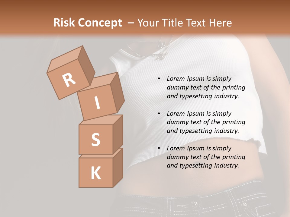 Young Face Pose PowerPoint Template