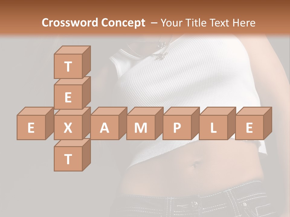 Young Face Pose PowerPoint Template