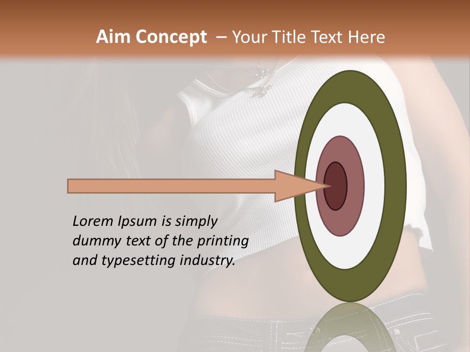 Young Face Pose PowerPoint Template