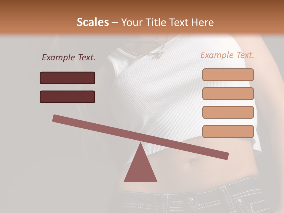 Young Face Pose PowerPoint Template