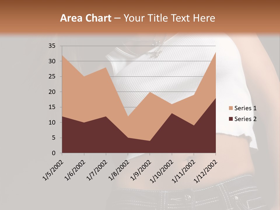 Young Face Pose PowerPoint Template