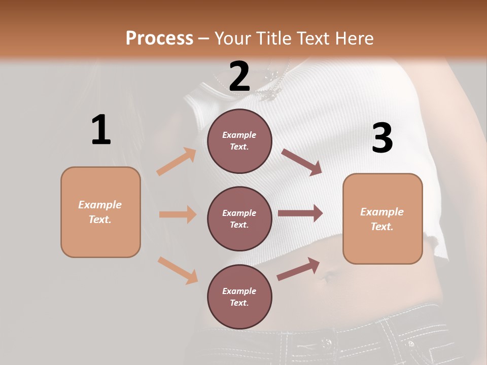 Young Face Pose PowerPoint Template