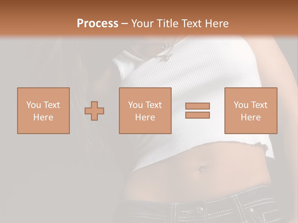 Young Face Pose PowerPoint Template