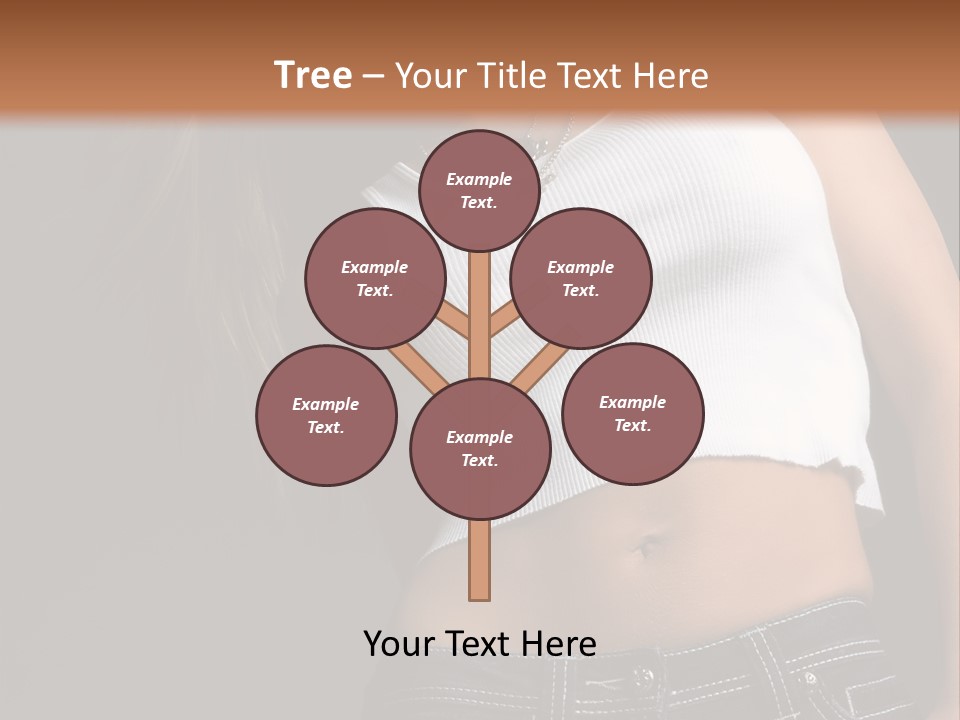 Young Face Pose PowerPoint Template