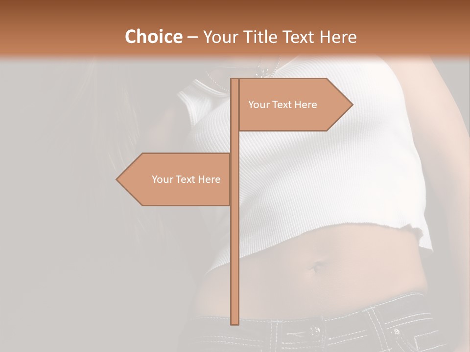 Young Face Pose PowerPoint Template