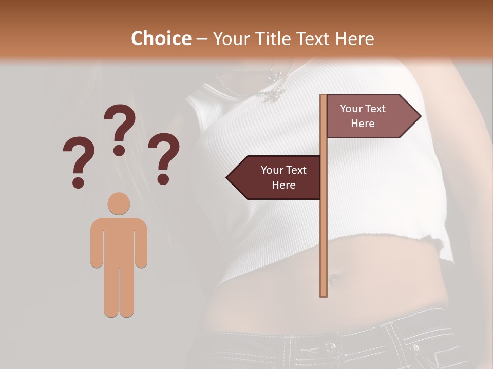 Young Face Pose PowerPoint Template