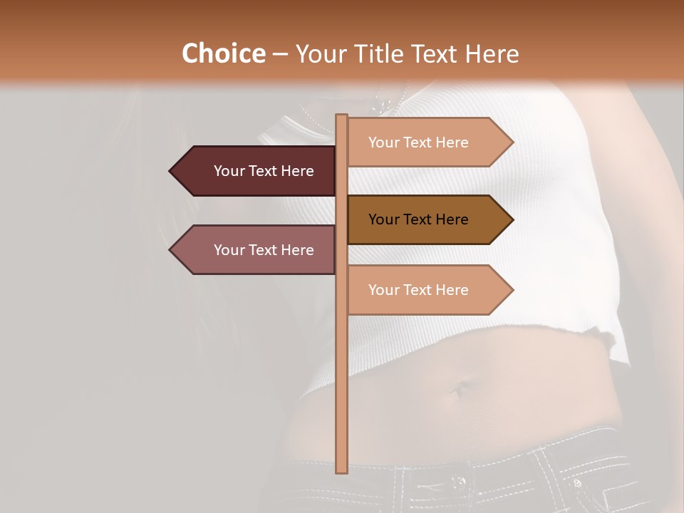 Young Face Pose PowerPoint Template