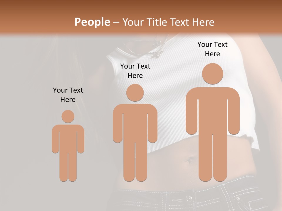 Young Face Pose PowerPoint Template