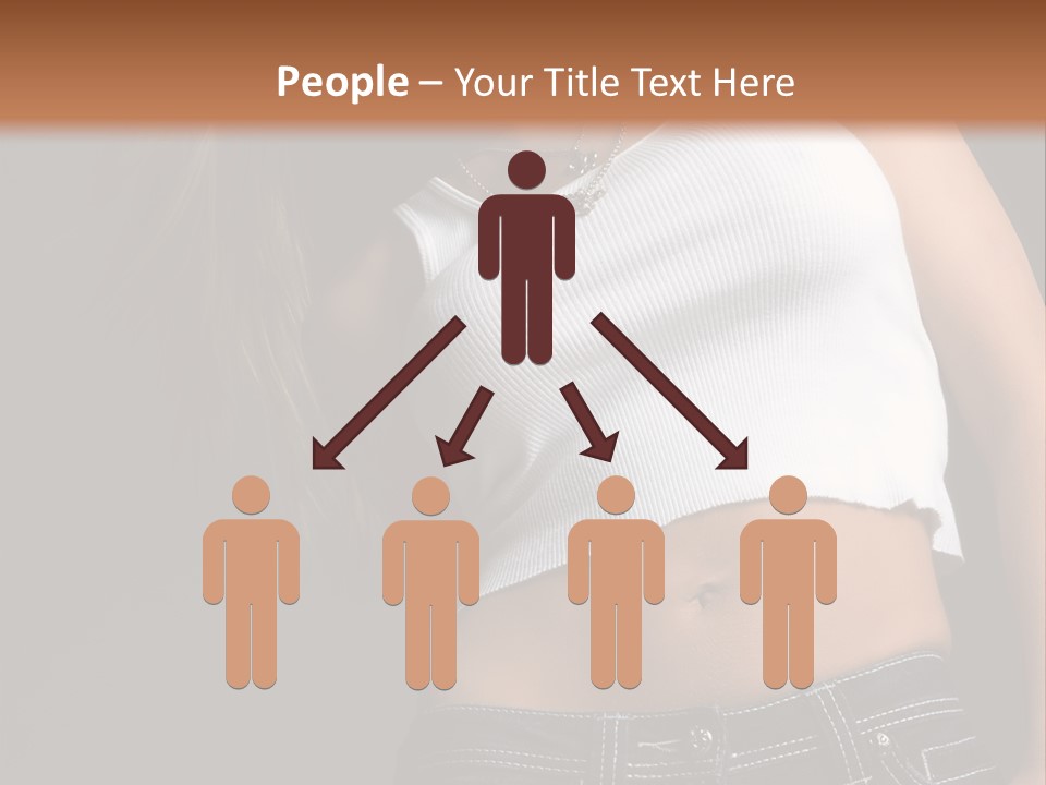 Young Face Pose PowerPoint Template