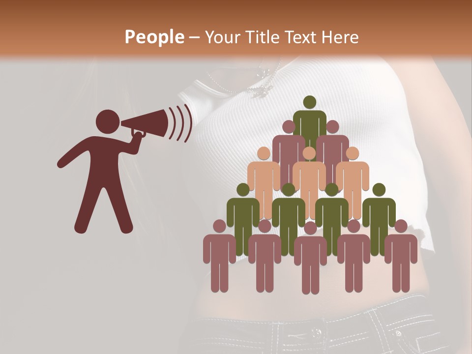 Young Face Pose PowerPoint Template