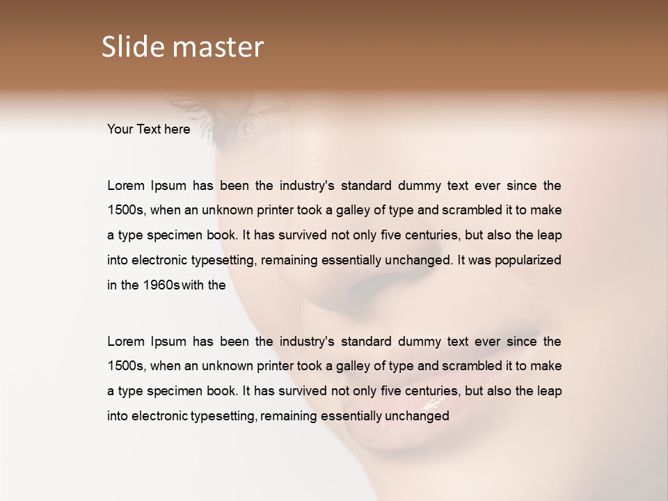 Charming Pretty Studio Shot PowerPoint Template