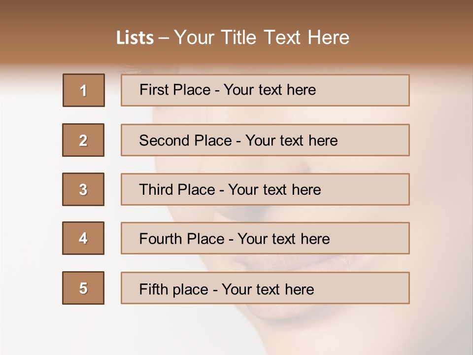 Charming Pretty Studio Shot PowerPoint Template
