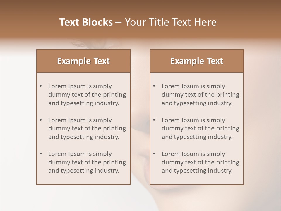 Charming Pretty Studio Shot PowerPoint Template