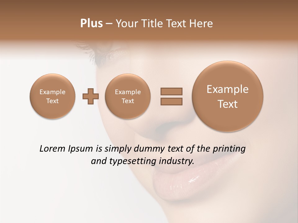 Charming Pretty Studio Shot PowerPoint Template