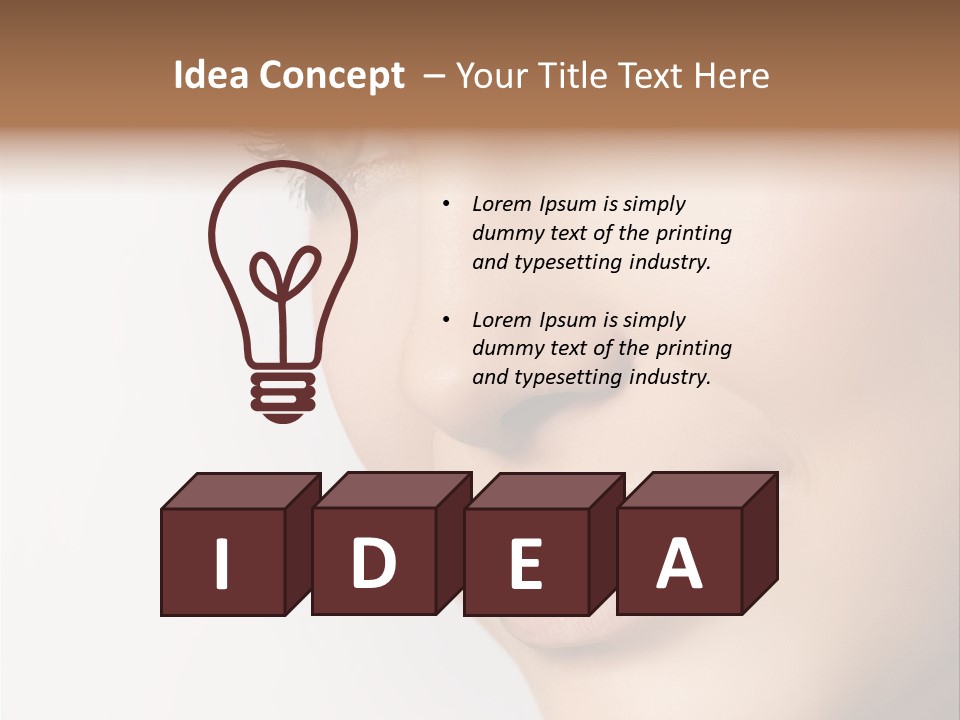 Charming Pretty Studio Shot PowerPoint Template