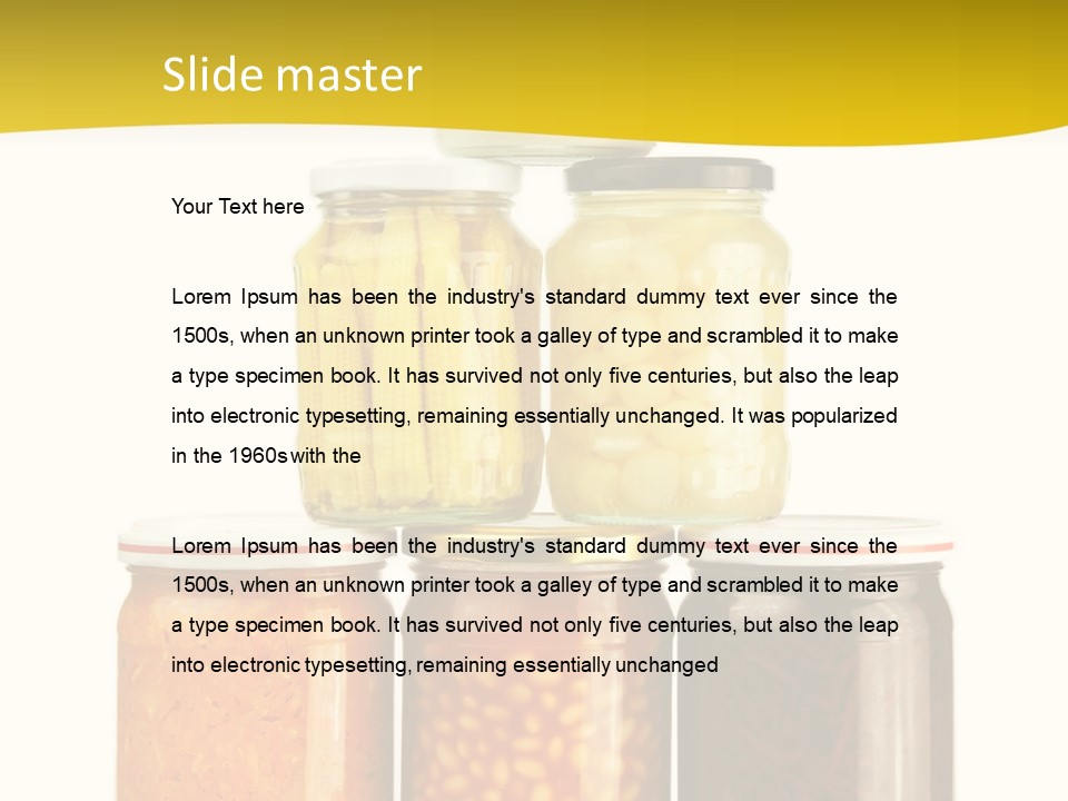 Garden Marinated Organic PowerPoint Template