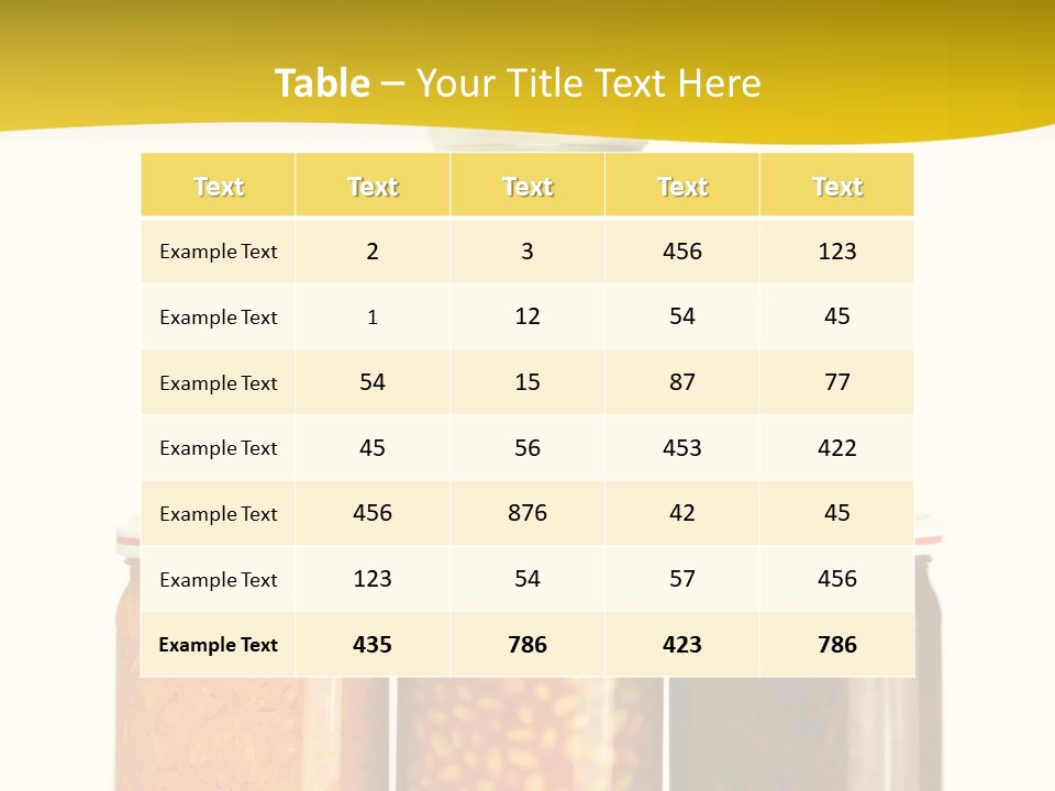 Garden Marinated Organic PowerPoint Template
