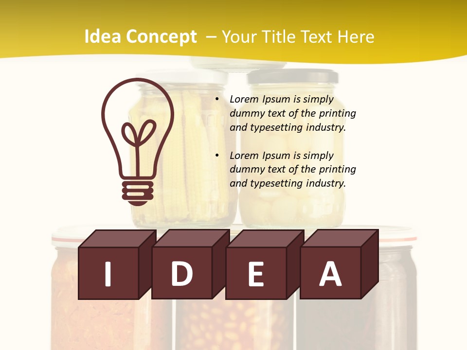 Garden Marinated Organic PowerPoint Template