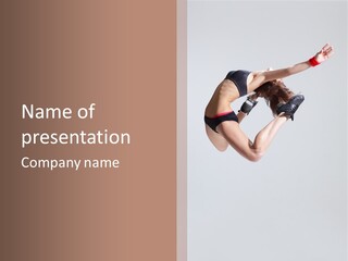 Posing Flexibility Dance PowerPoint Template