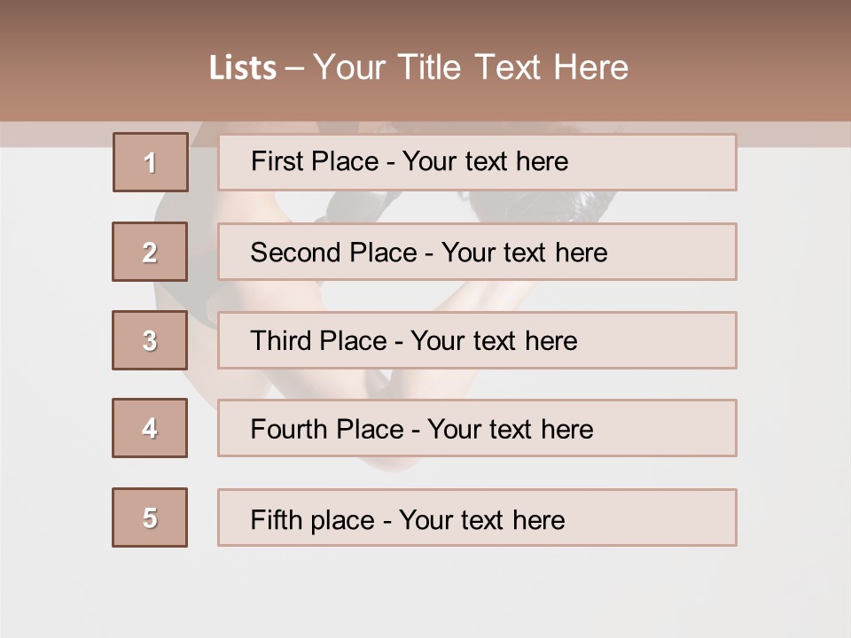 Posing Flexibility Dance PowerPoint Template