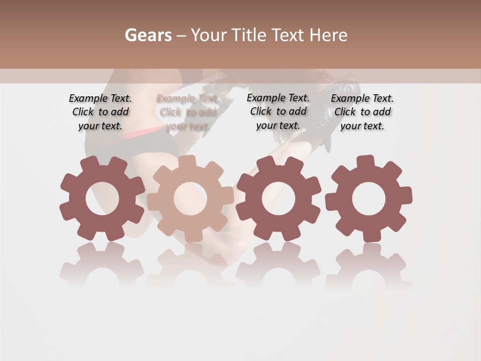 Posing Flexibility Dance PowerPoint Template