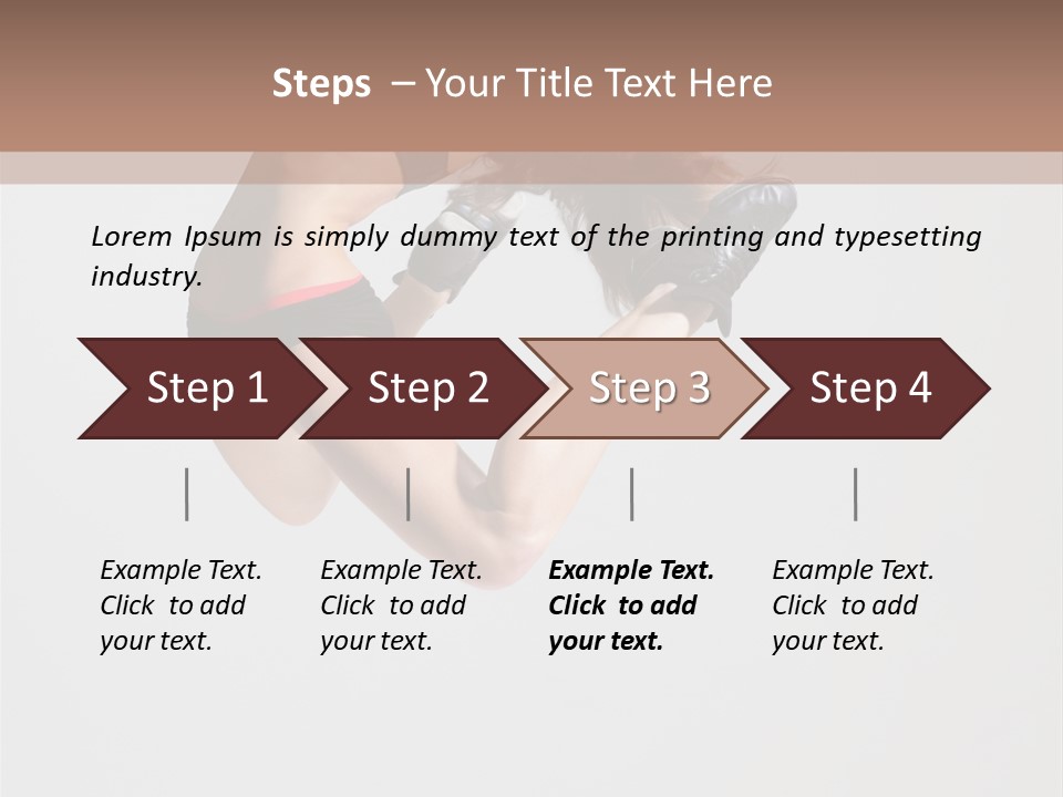 Posing Flexibility Dance PowerPoint Template