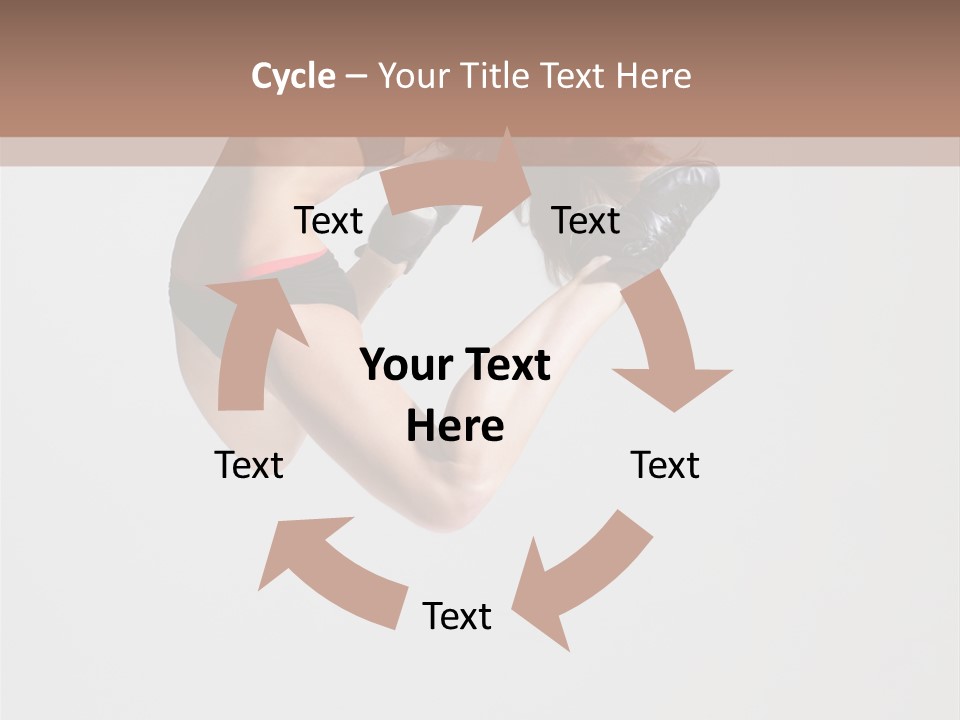 Posing Flexibility Dance PowerPoint Template
