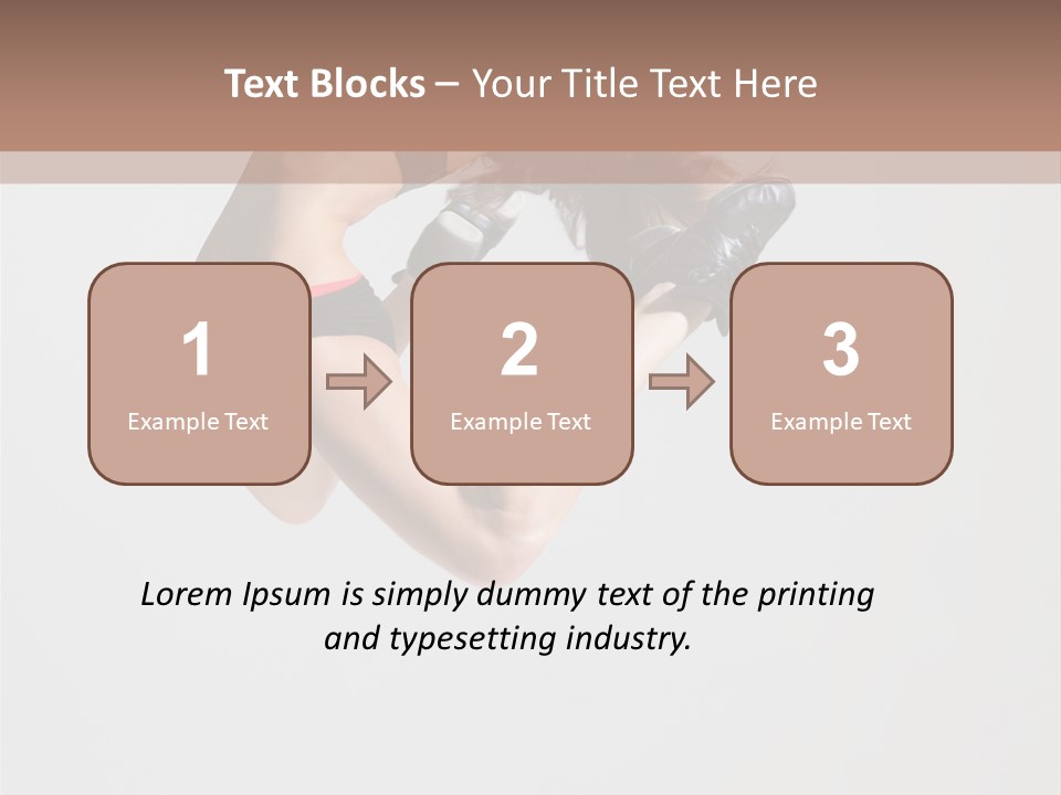 Posing Flexibility Dance PowerPoint Template