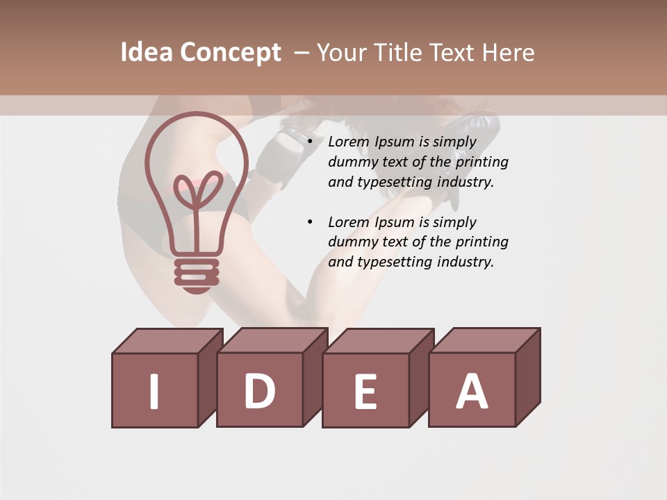 Posing Flexibility Dance PowerPoint Template