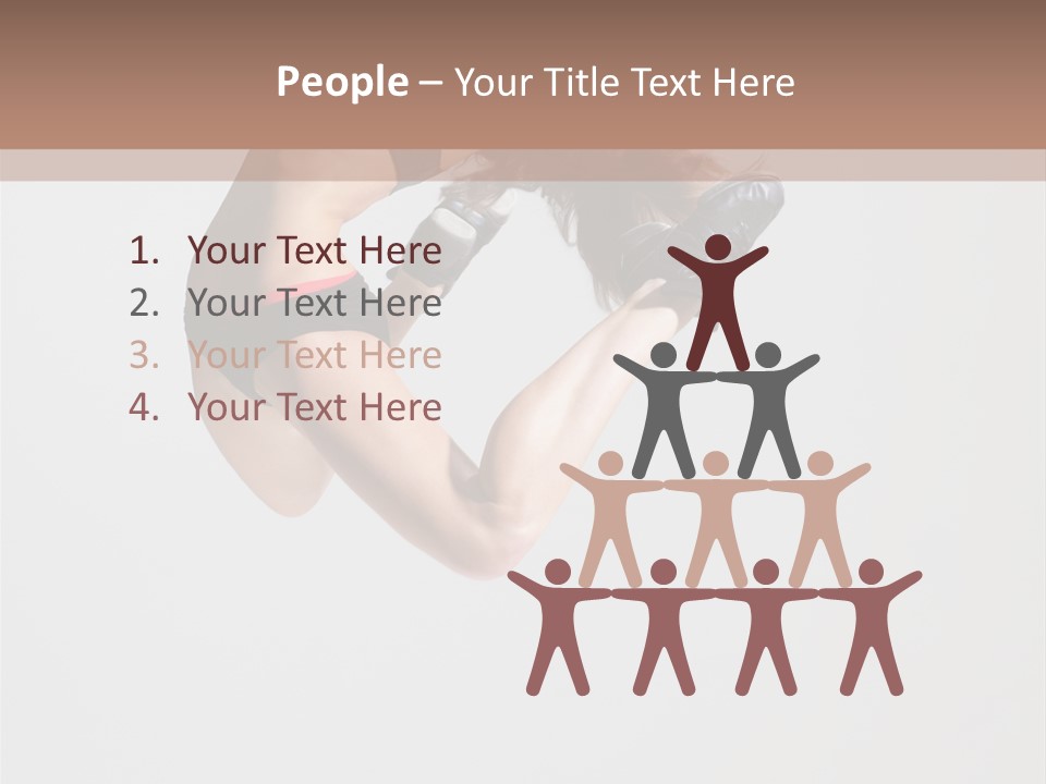 Posing Flexibility Dance PowerPoint Template