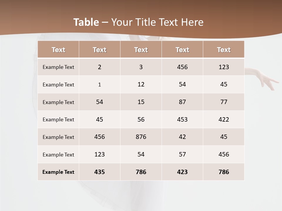 Female Moving Traditional PowerPoint Template