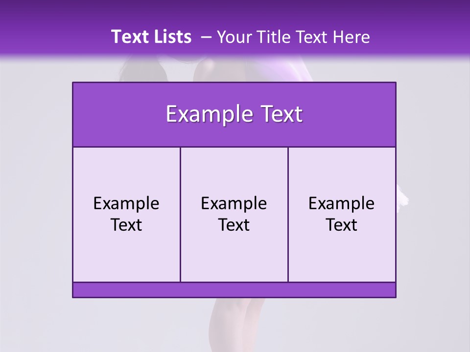 Agility Temptation Girl PowerPoint Template
