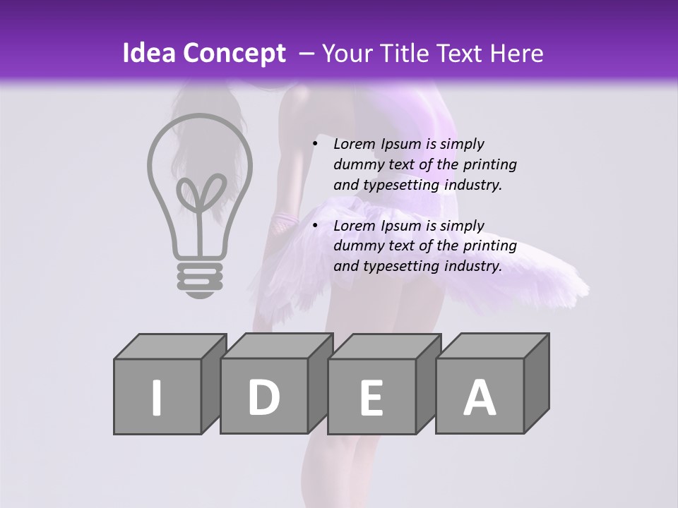 Agility Temptation Girl PowerPoint Template