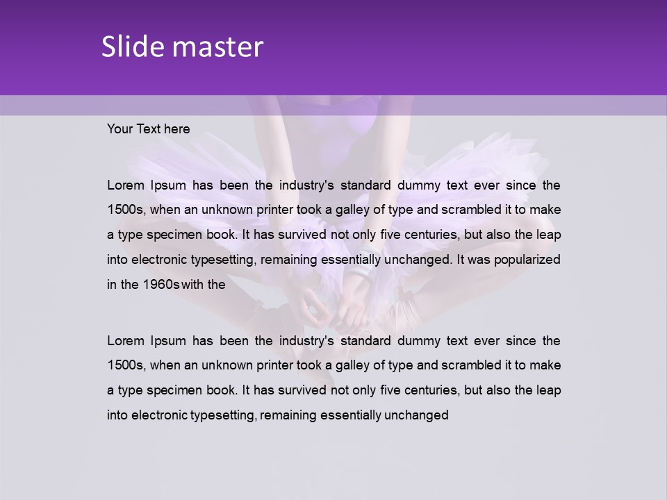 Agility Female Behavior PowerPoint Template