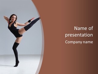 Elegance Posing Balance PowerPoint Template