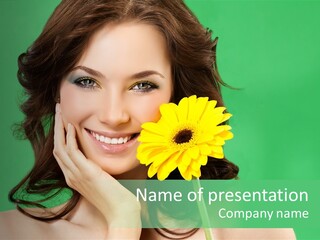 Portrait Romance Background PowerPoint Template