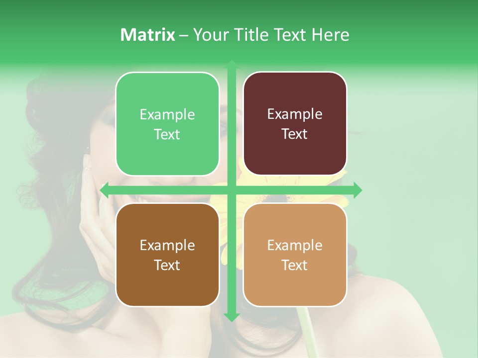 Portrait Romance Background PowerPoint Template