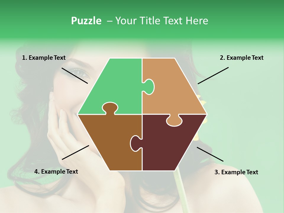 Portrait Romance Background PowerPoint Template