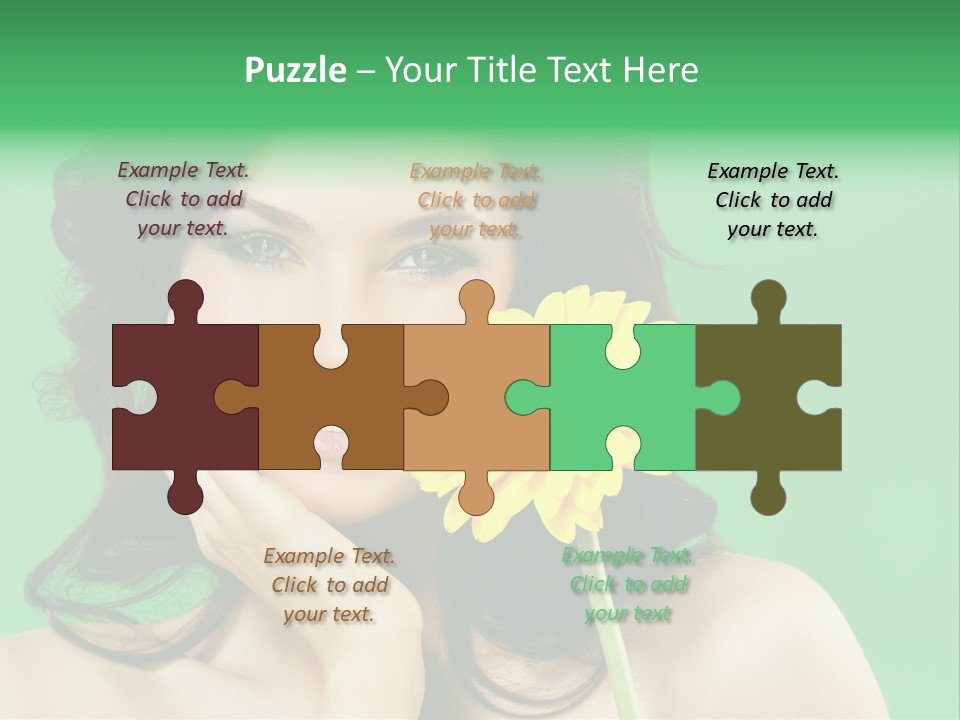 Portrait Romance Background PowerPoint Template