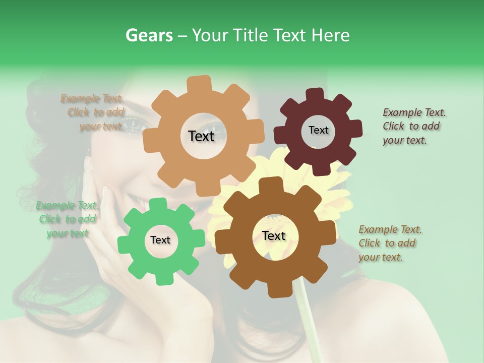 Portrait Romance Background PowerPoint Template