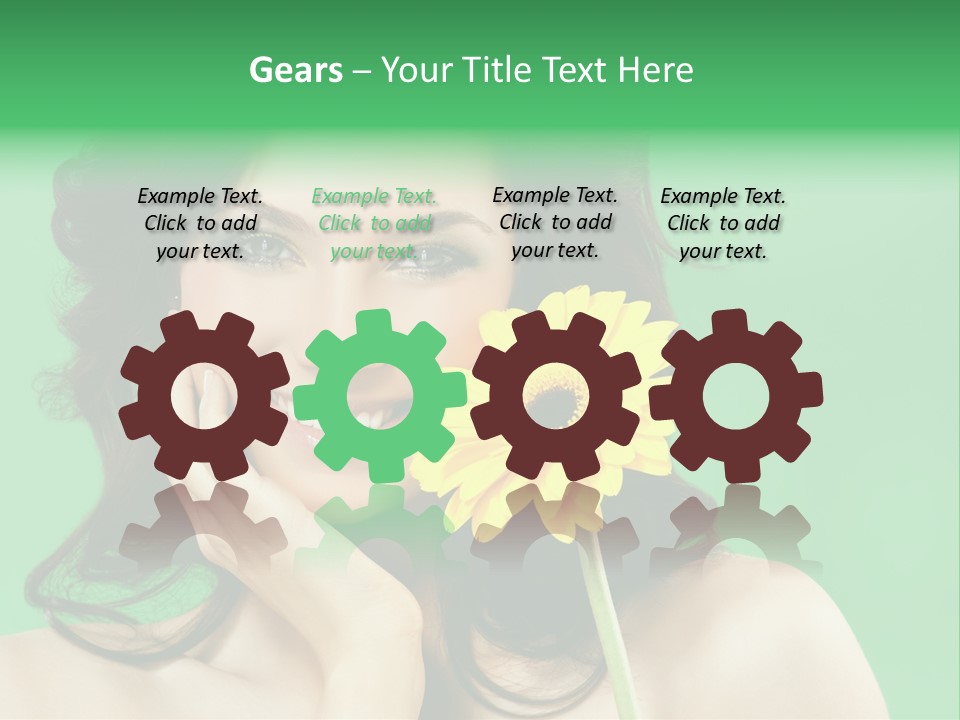 Portrait Romance Background PowerPoint Template