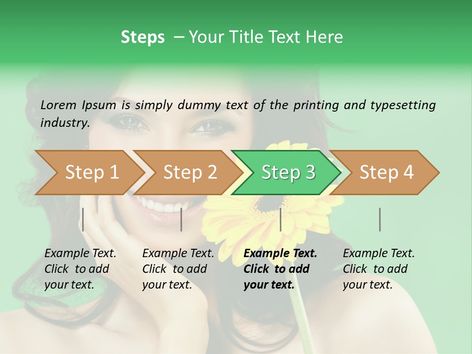 Portrait Romance Background PowerPoint Template