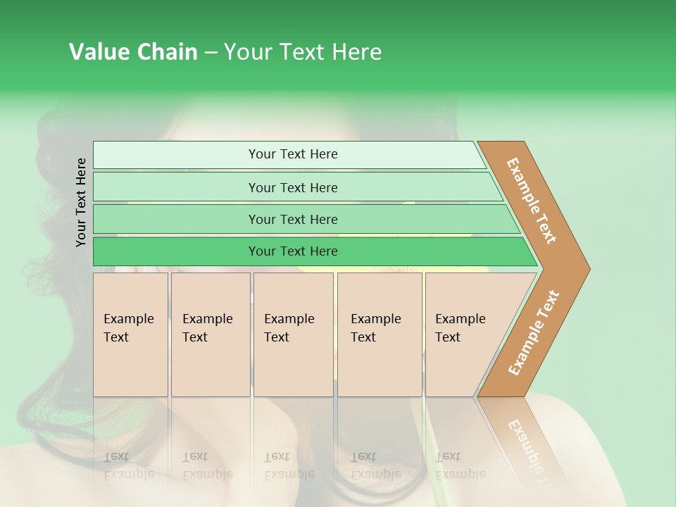 Portrait Romance Background PowerPoint Template