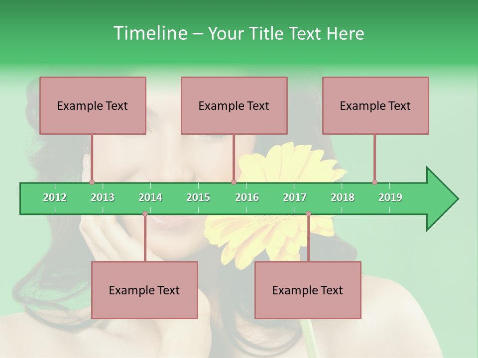 Portrait Romance Background PowerPoint Template