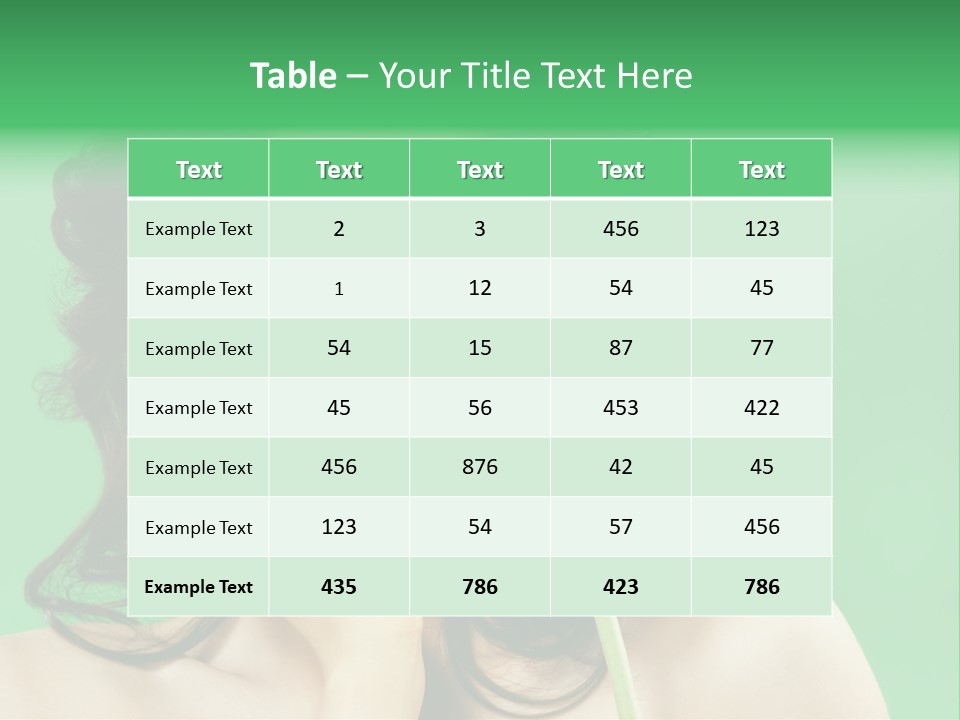 Portrait Romance Background PowerPoint Template