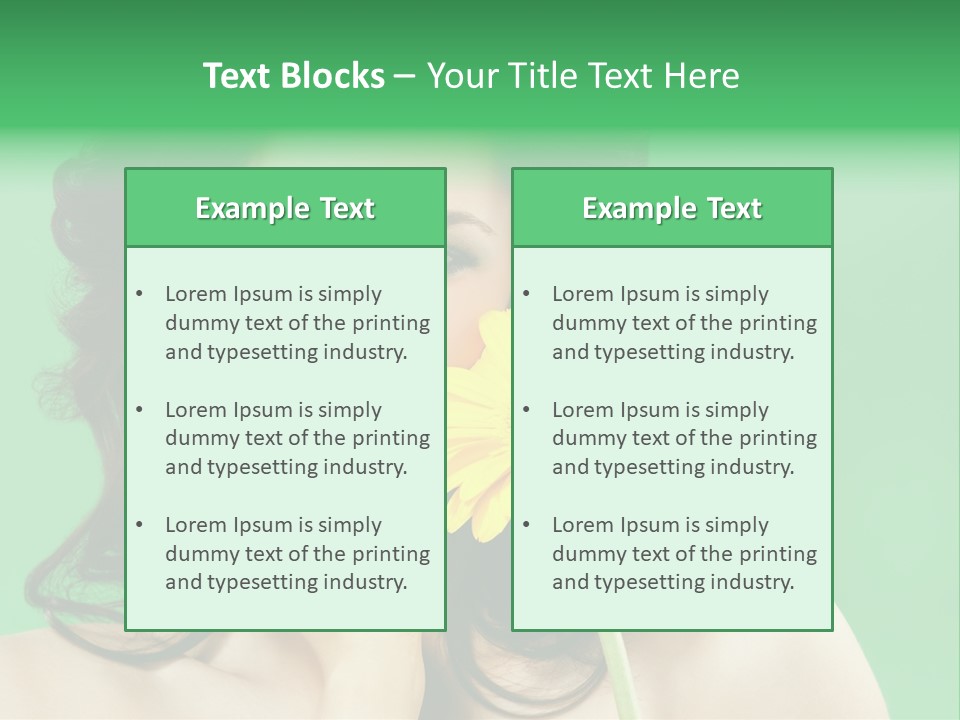 Portrait Romance Background PowerPoint Template