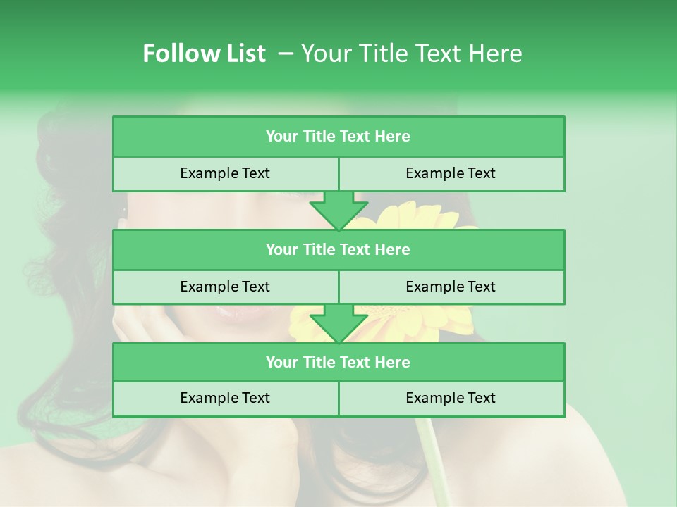 Portrait Romance Background PowerPoint Template